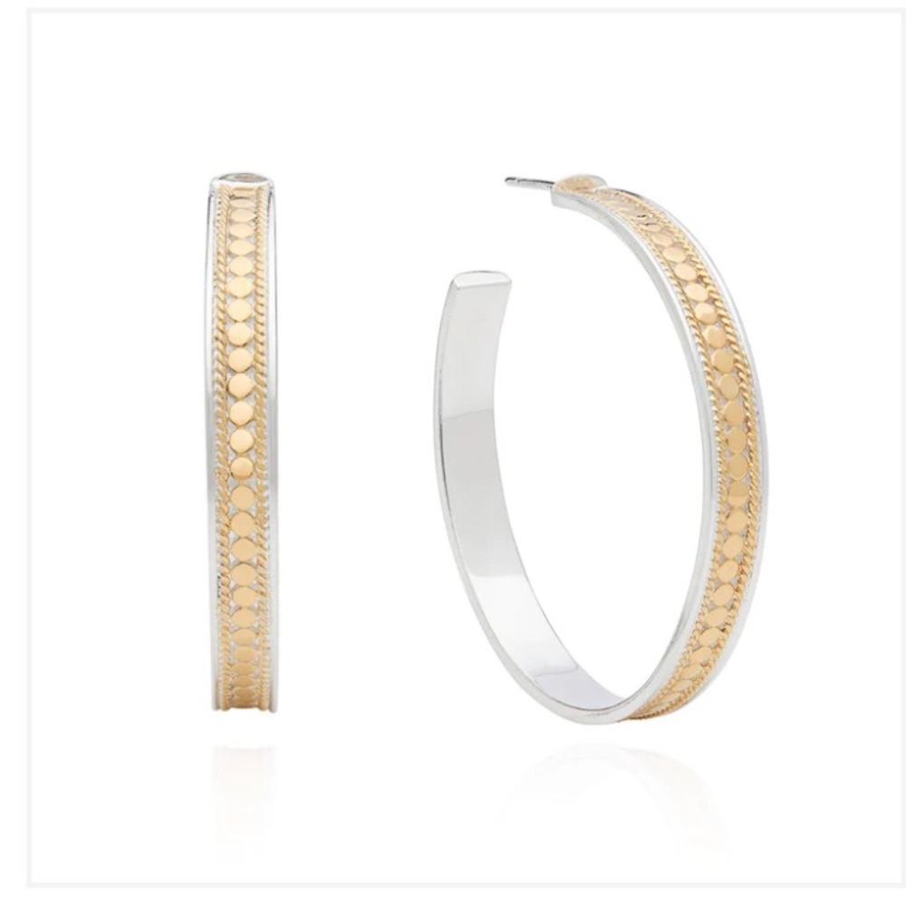 ANNA BECK CLASSIC LARGE HOOP EARRINGS - GOLD
